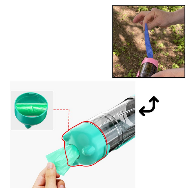 Optiso | 4-In-1 Draagbare Fles voor Honden